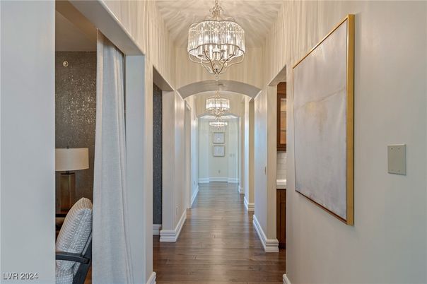 Chandelier, Interior, Wood Texture Flooring