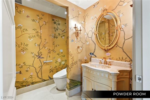 Bathroom, Interior, Recessed Lighting, Tile Countertops