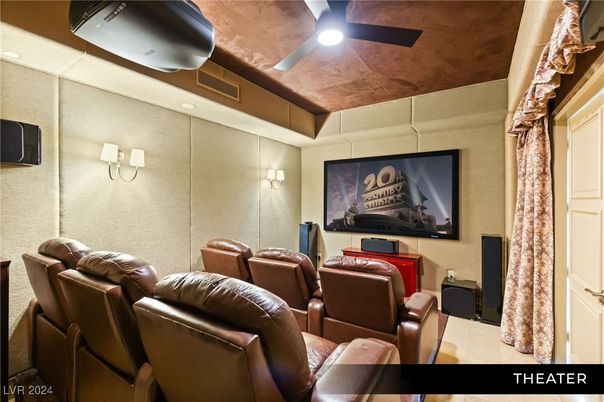 Home Theatre Room, Interior, Recessed Lighting, Theatre Room