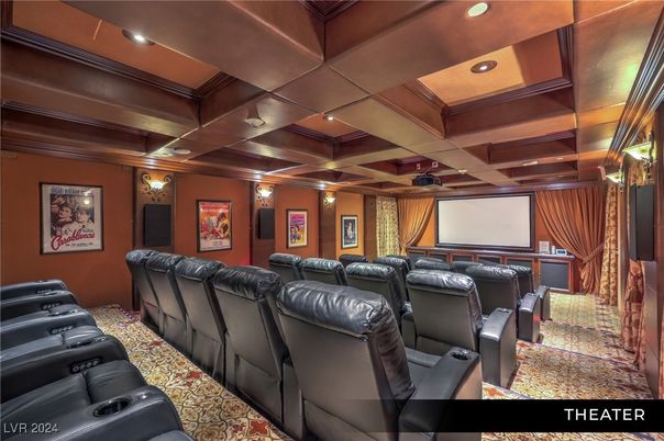 Home Theatre Room, Interior, Projection Screen, Recessed Lighting, Theatre Room