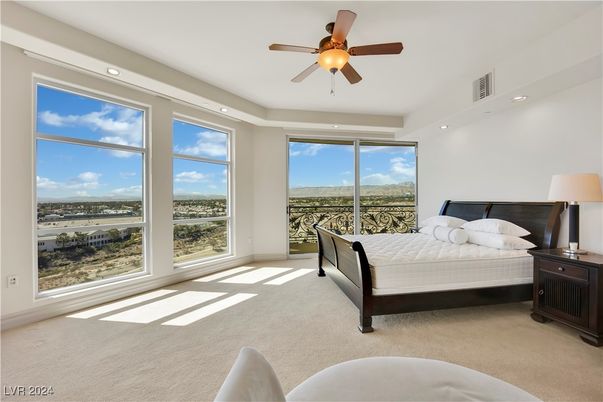 Bedroom, Interior, Recessed Lighting
