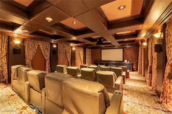 Home Theatre Room, Interior, Projection Screen, Recessed Lighting, Theatre Room