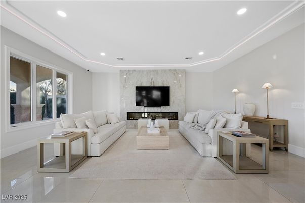 Interior, Living room, Recessed Lighting