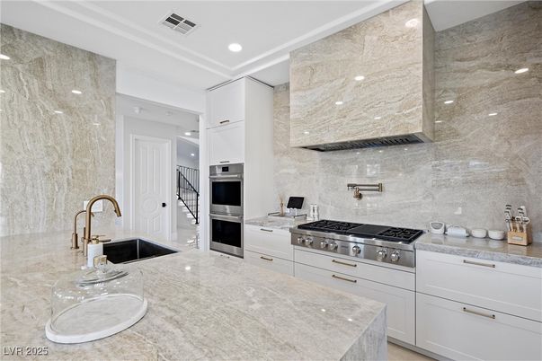 Interior, Kitchen, Recessed Lighting, Stainless Steel Appliances