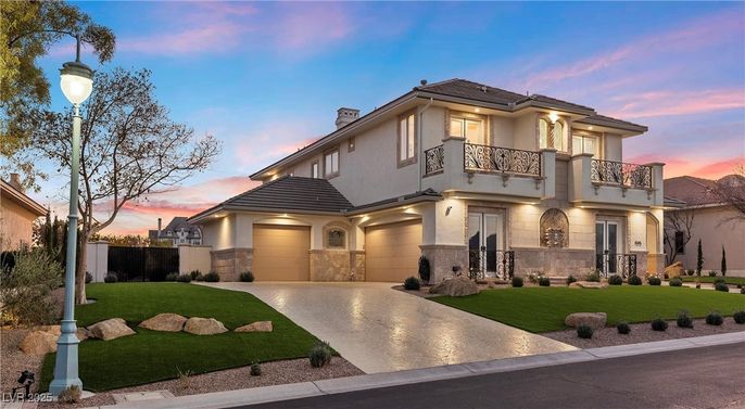 Attached, Backyard, Exterior, Facade, Mediterranean