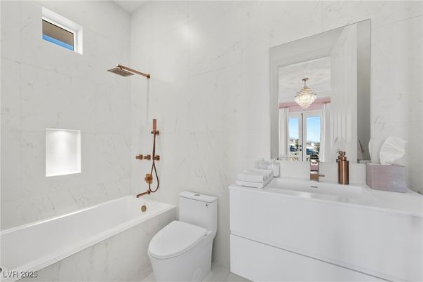 Bathroom, Chandelier, Interior, Marble Walls