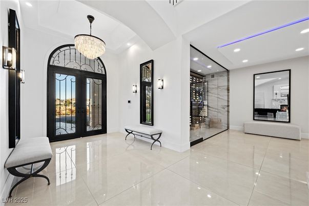 Chandelier, Interior, Recessed Lighting