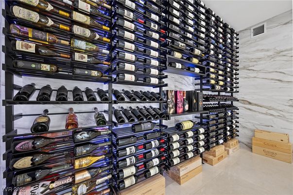 Interior, Marble Walls, Wine Storage