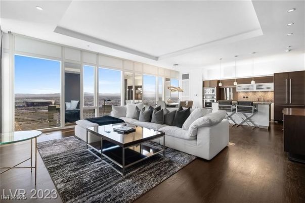 Interior, Kitchen, Living room, Pendant Lights, Recessed Lighting, Stainless Steel Appliances, Wood Texture Flooring