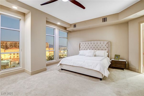 Bedroom, Interior, Recessed Lighting