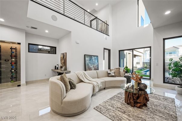 Interior, Living room, Recessed Lighting
