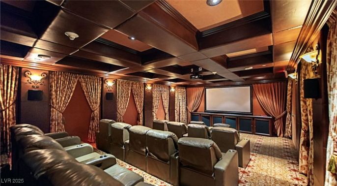 Home Theatre Room, Interior, Projection Screen, Recessed Lighting, Theatre Room