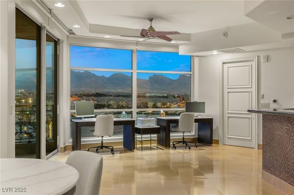 Home Office, Interior, Recessed Lighting