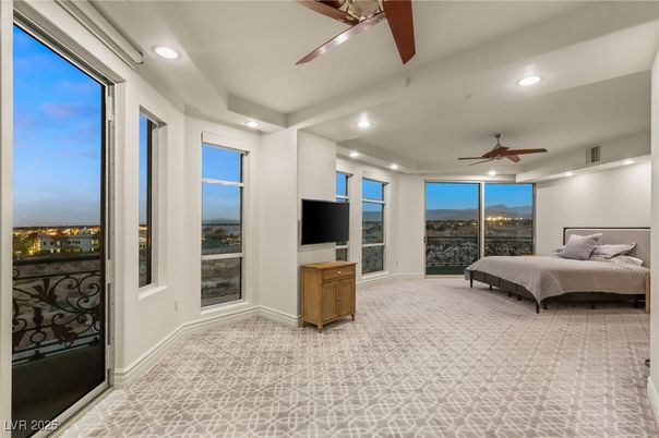 Bedroom, Interior, Recessed Lighting