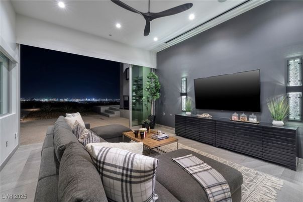 Interior, Living room, Recessed Lighting