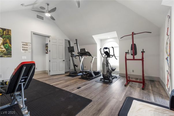 Fitness Equipment, Interior, Wood Texture Flooring
