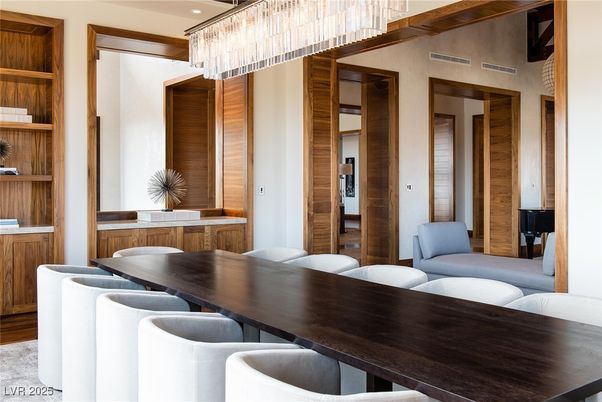 Chandelier, Dining room, Interior, Recessed Lighting