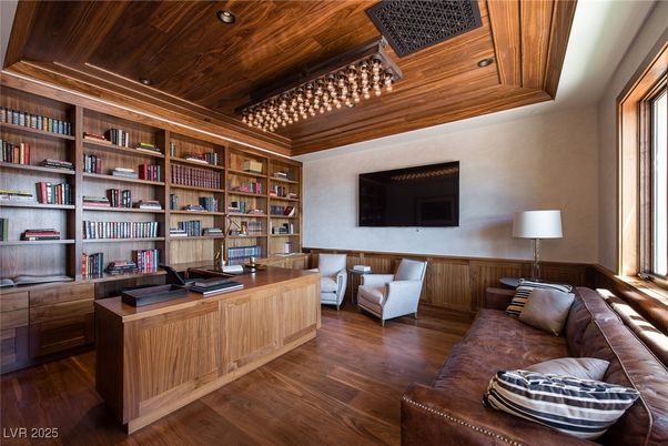 Home Office, Interior, Wooden Ceilings, Wood Texture Flooring