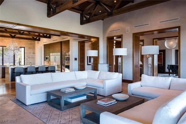 Chandelier, Dining room, Interior, Kitchen, Living room, Pendant Lights, Wooden Beams, Wooden Ceilings