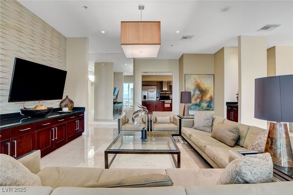 Interior, Living room, Recessed Lighting, Stone Walls