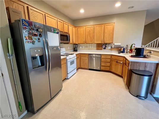 Interior, Kitchen, Recessed Lighting, Stainless Steel Appliances