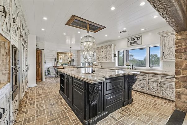 Chandelier, Interior, Kitchen, Recessed Lighting