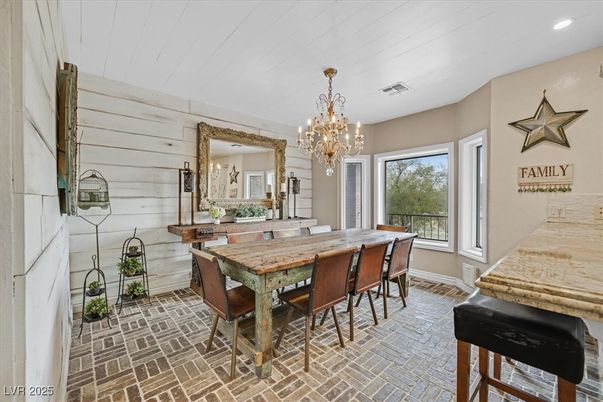 Chandelier, Dining room, Interior, Recessed Lighting