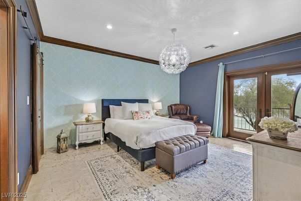Bedroom, Interior, Pendant Lights, Recessed Lighting