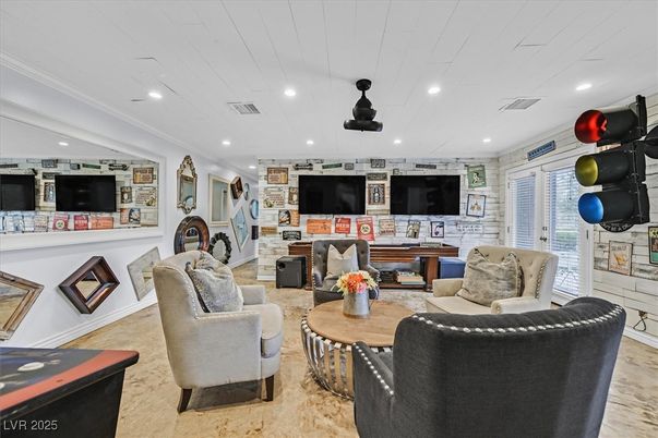 Interior, Living room, Recessed Lighting