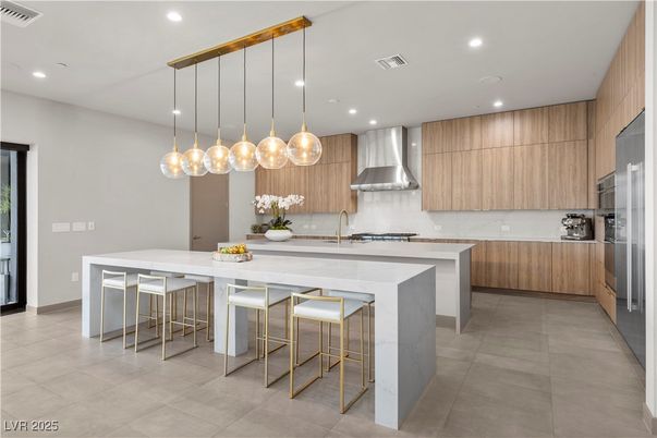 Interior, Kitchen, Pendant Lights, Recessed Lighting, Stainless Steel Appliances