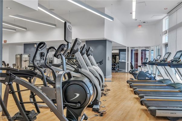Fitness Equipment, Gym, Interior, Wood Texture Flooring