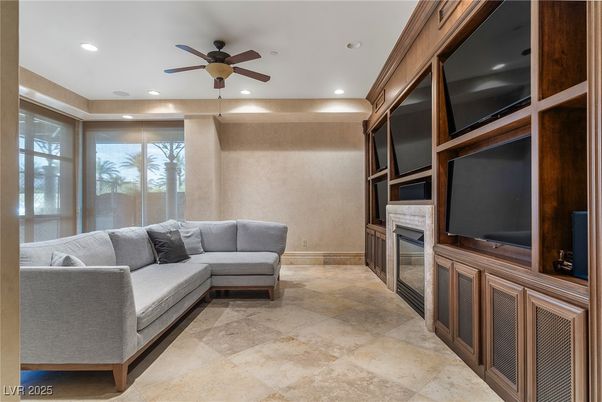 Fireplace, Interior, Living room, Recessed Lighting