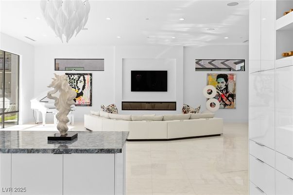 Interior, Living room, Recessed Lighting