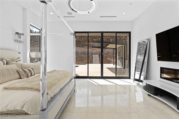 Bedroom, Fireplace, Interior, Recessed Lighting