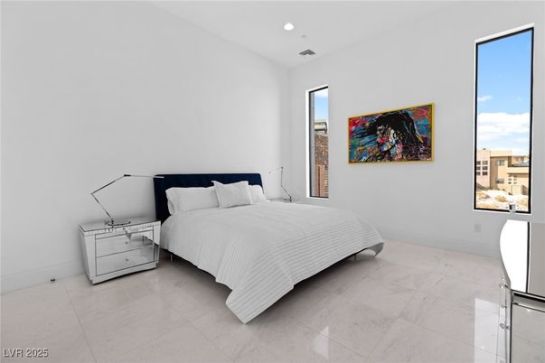 Bedroom, Interior, Recessed Lighting