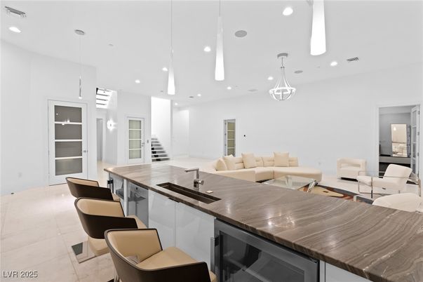 Interior, Kitchen, Living room, Pendant Lights, Recessed Lighting