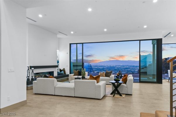 Fireplace, Interior, Living room, Recessed Lighting