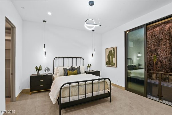 Bedroom, Interior, Pendant Lights, Recessed Lighting