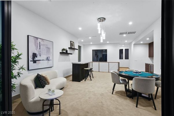 Game Room, Interior, Pendant Lights, Recessed Lighting
