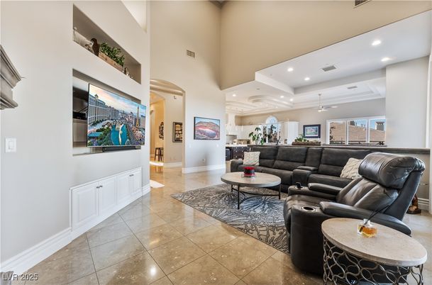 Interior, Living room, Recessed Lighting