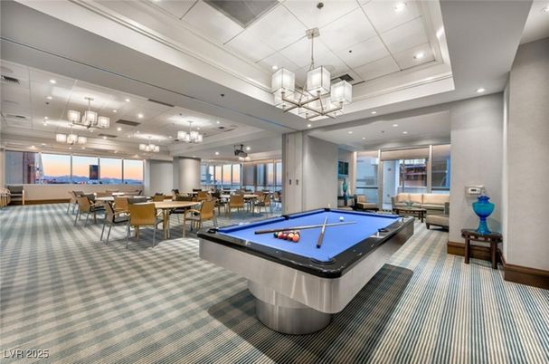 Billiard Table, Chandelier, Dining room, Game Room, Interior, Pendant Lights, Recessed Lighting