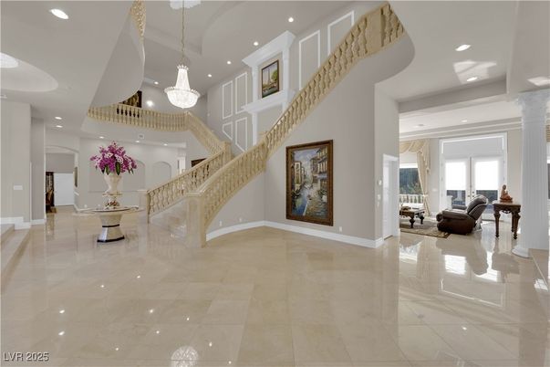 Chandelier, Interior, Recessed Lighting