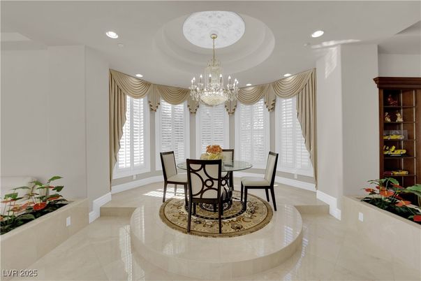 Chandelier, Dining room, Interior, Recessed Lighting