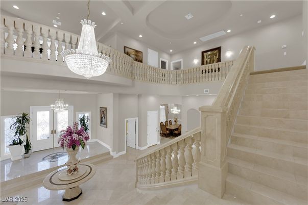 Chandelier, Interior, Recessed Lighting