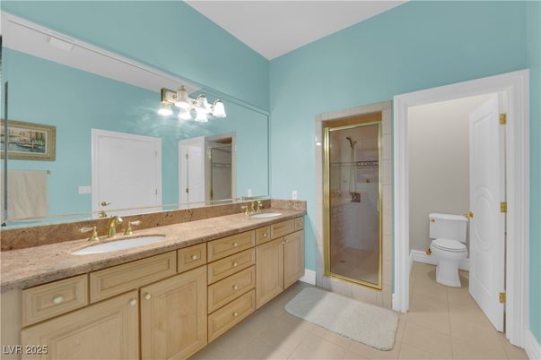 Bathroom, Dual Sink Vanities, Glass Shower, Interior