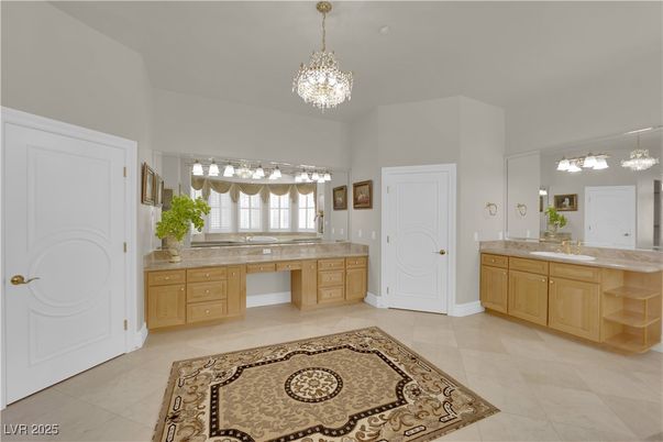 Bathroom, Chandelier, Dual Sink Vanities, Interior