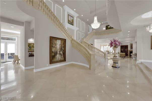 Chandelier, Interior, Recessed Lighting