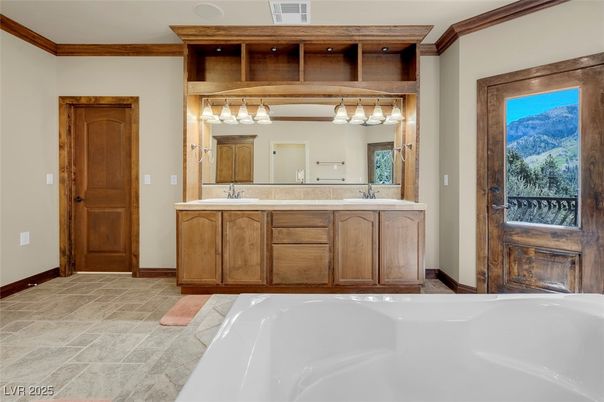 Bathroom, Dual Sink Vanities, Free Standing Baths, Interior