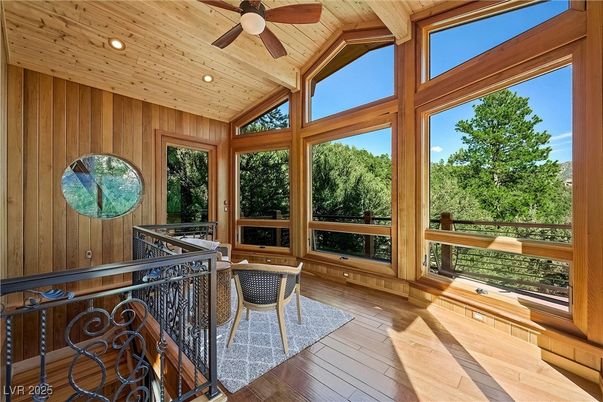 Interior, Recessed Lighting, Sun Room, Wooden Ceilings, Wood Texture Flooring, Wooden Walls