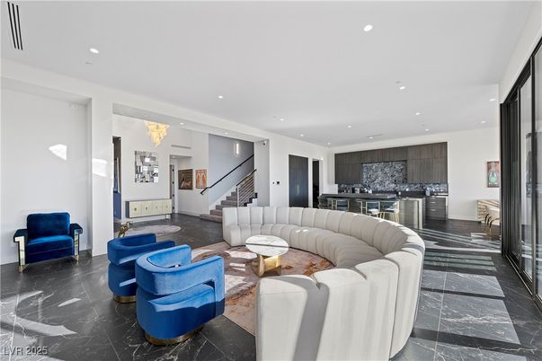 Chandelier, Interior, Kitchen, Living room, Marble, Recessed Lighting